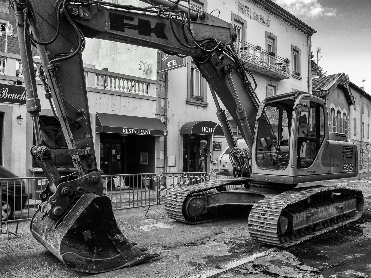 le conducteur est parti manger