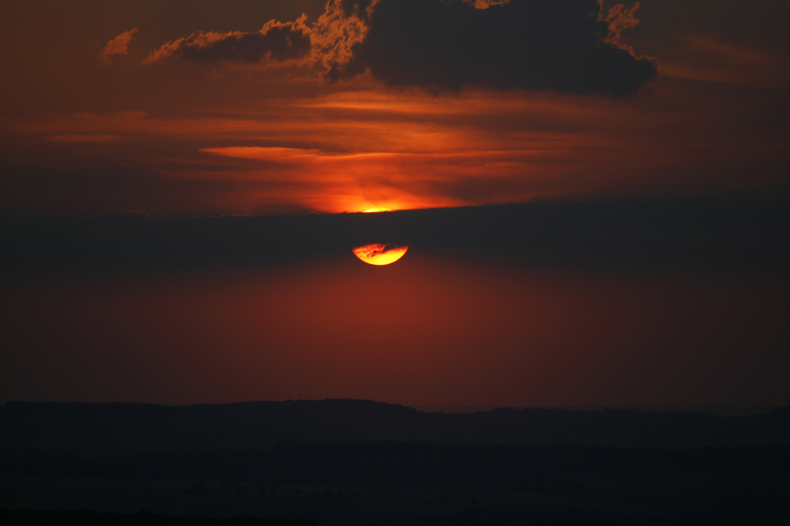 Le coucher de soleil