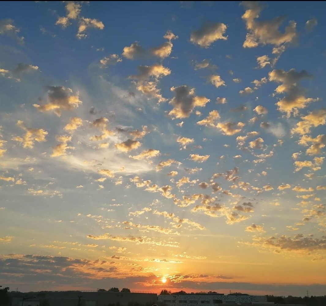 Le coucher du soleil...