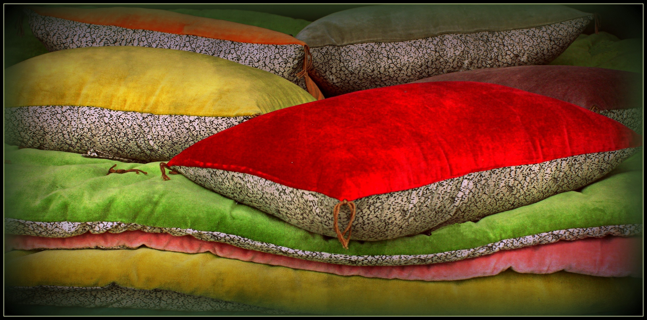 Le coussin rouge