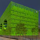 Le cube vert du quartier de la Confluence, à Lyon