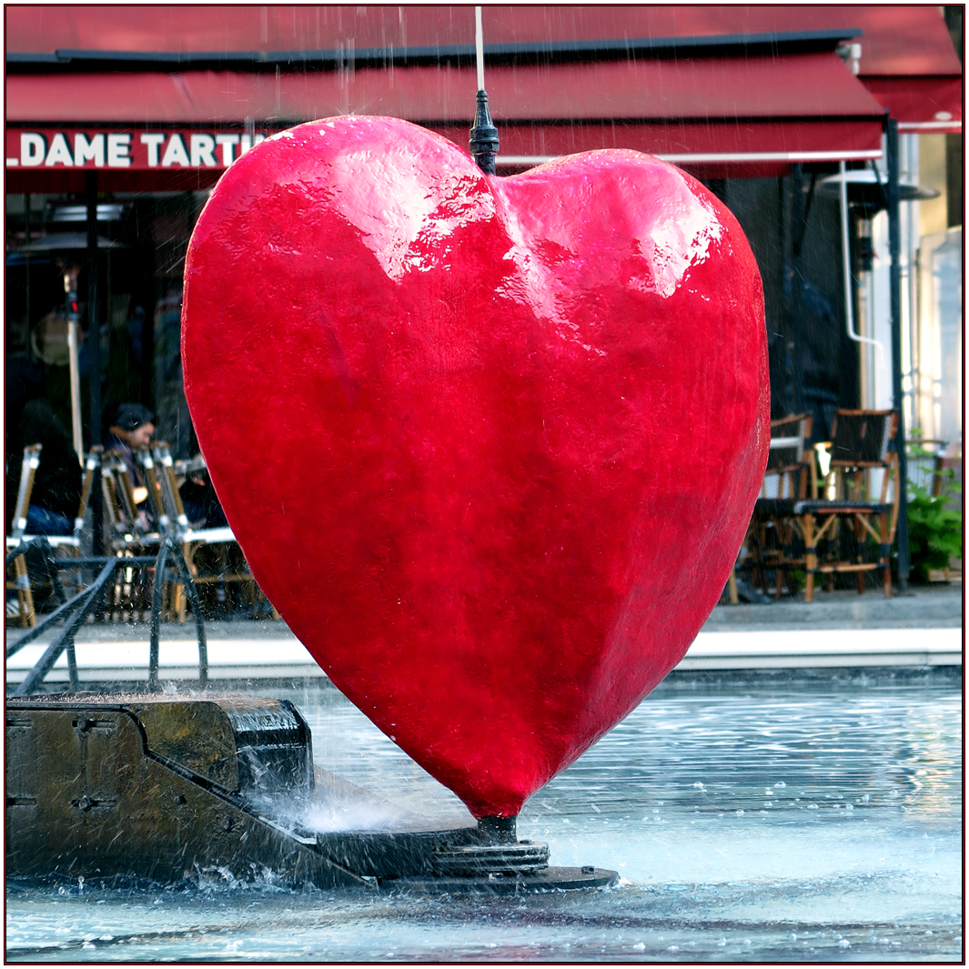 Le cœur - Fontaine Stravinsky - Paris