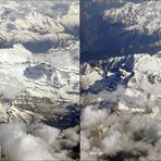 Le Dent du Midi Schweiz - 3D Kreuzblick Stereos