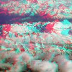 Le Dent du Midi Schweiz - Anaglyphen 