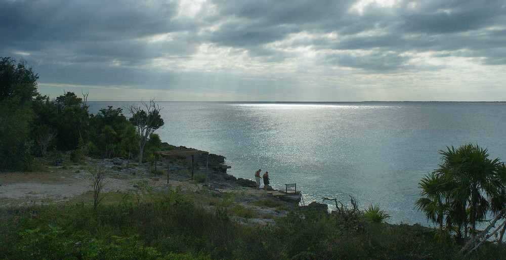 Le dernier bain dans la mer des Caraibes