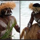 Île des Pins - Danseurs traditionnels sur la plage