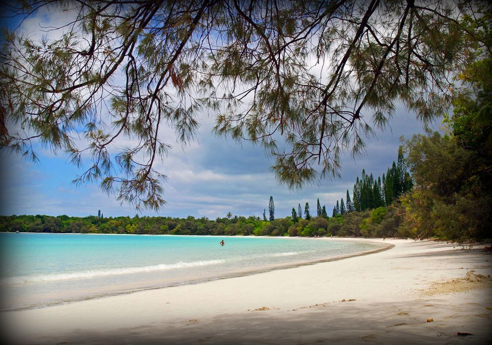 Île des Pins: Plage de la baie de Kuto -- Die Pinieninsel : der Strand von der Kuto-Bucht