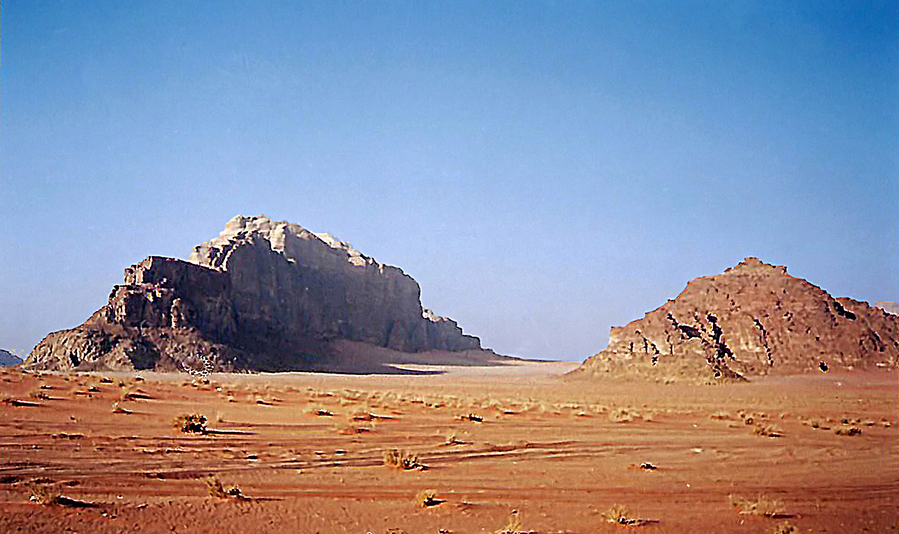 Le désert près de Petra
