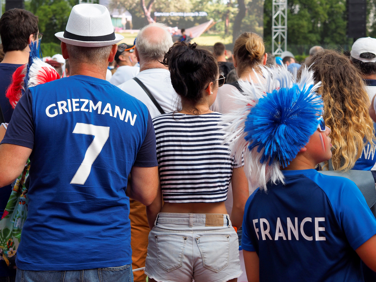 Le dimanche 15 juillet était aussi une journée en bleu.