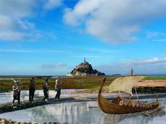 Le drakkar au mont St Michel 