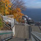 Le fleuve Saint-Laurent, vu des hauteurs de Québec et de la promenade des Gouverneurs