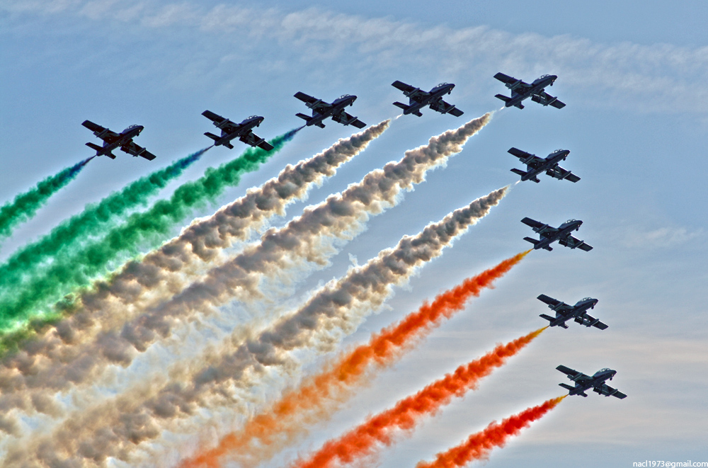 Le frecce tricolori a Donoratico