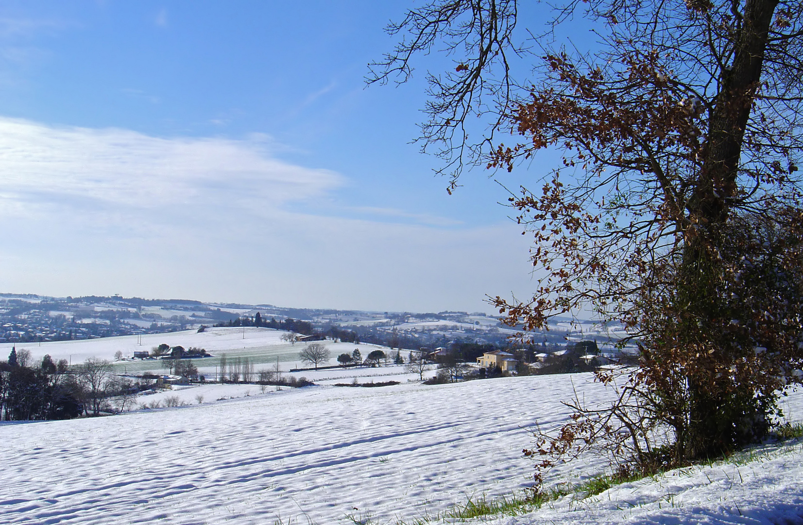 Le Gers sous la neige -- Der Gers unter dem Schnee