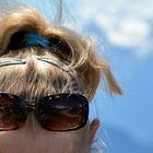 le glacier d'aletsch ce reflète dans les lunettes ma chérie.