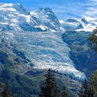 Le glacier des bossons et la montagne de la Côte