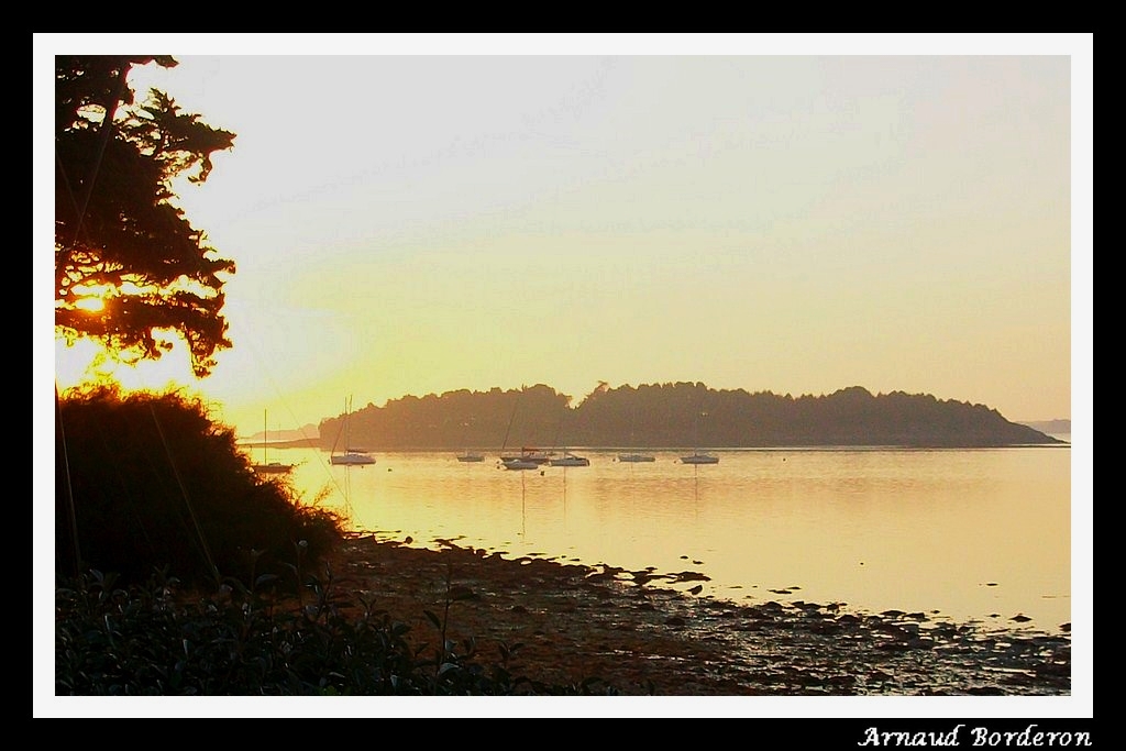 Le golfe du morbihan... le soir...