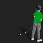 Le golfeur à dominante verte