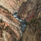 " Le grand canyon de la rivière Yellowstone "