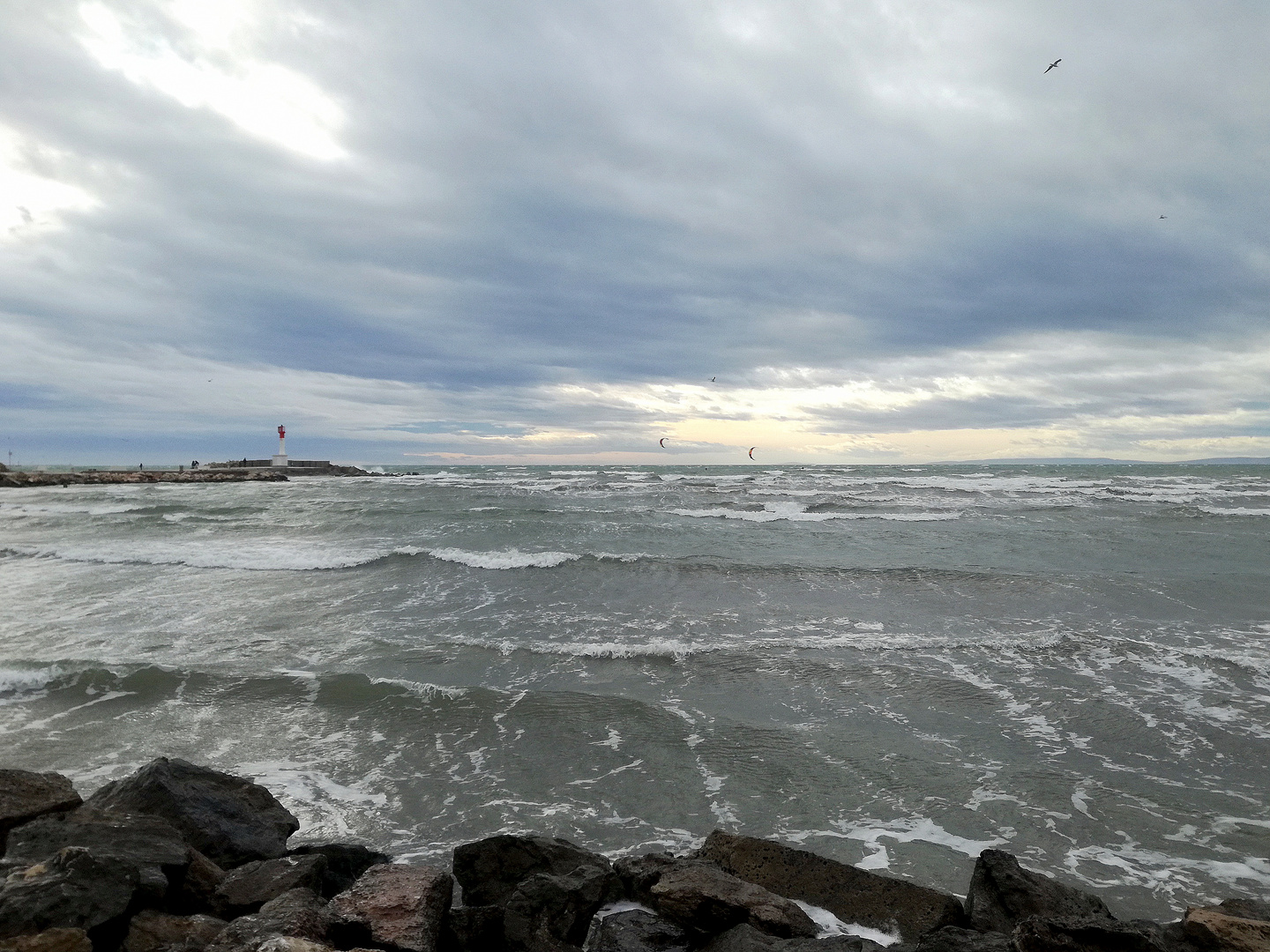 Le Grau du Roi en hiver .... petite tempête !