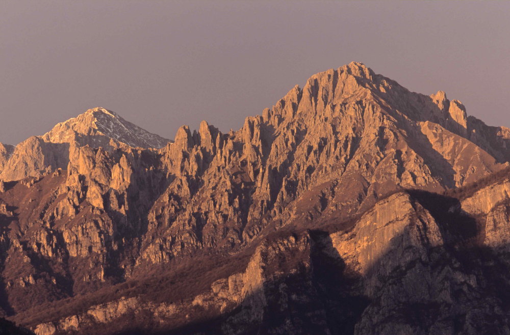 Le Grigne al tramonto