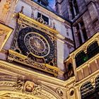 Le Gros-Horloge - Große astronomische Uhr in Rouen. Great astronomical clock in Rouen