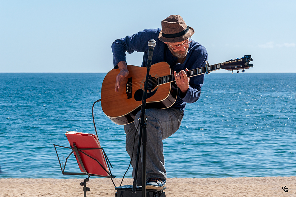 _ Le guitariste à la plage