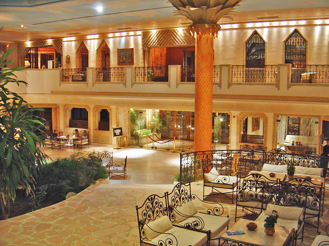 Le Hall de l‘Hôtel Palm Beach Tozeur