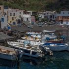 Le hameau de Leni, sur l'île de Salina