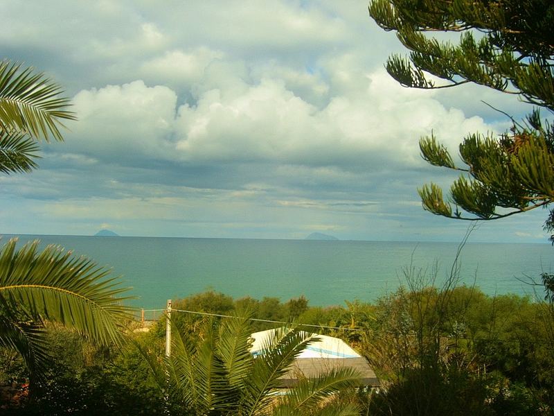 Le isole Eolie viste dalla Sicilia.