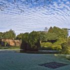  Le jardin de Bridge End sous le givre  --  Saffron Walden  -- Der Bridge End Garten mit Raureif