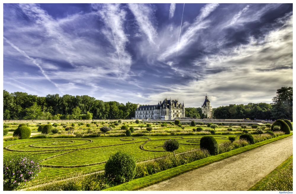 Le Jardin de Diane de Poitiers au château de Chenonceau