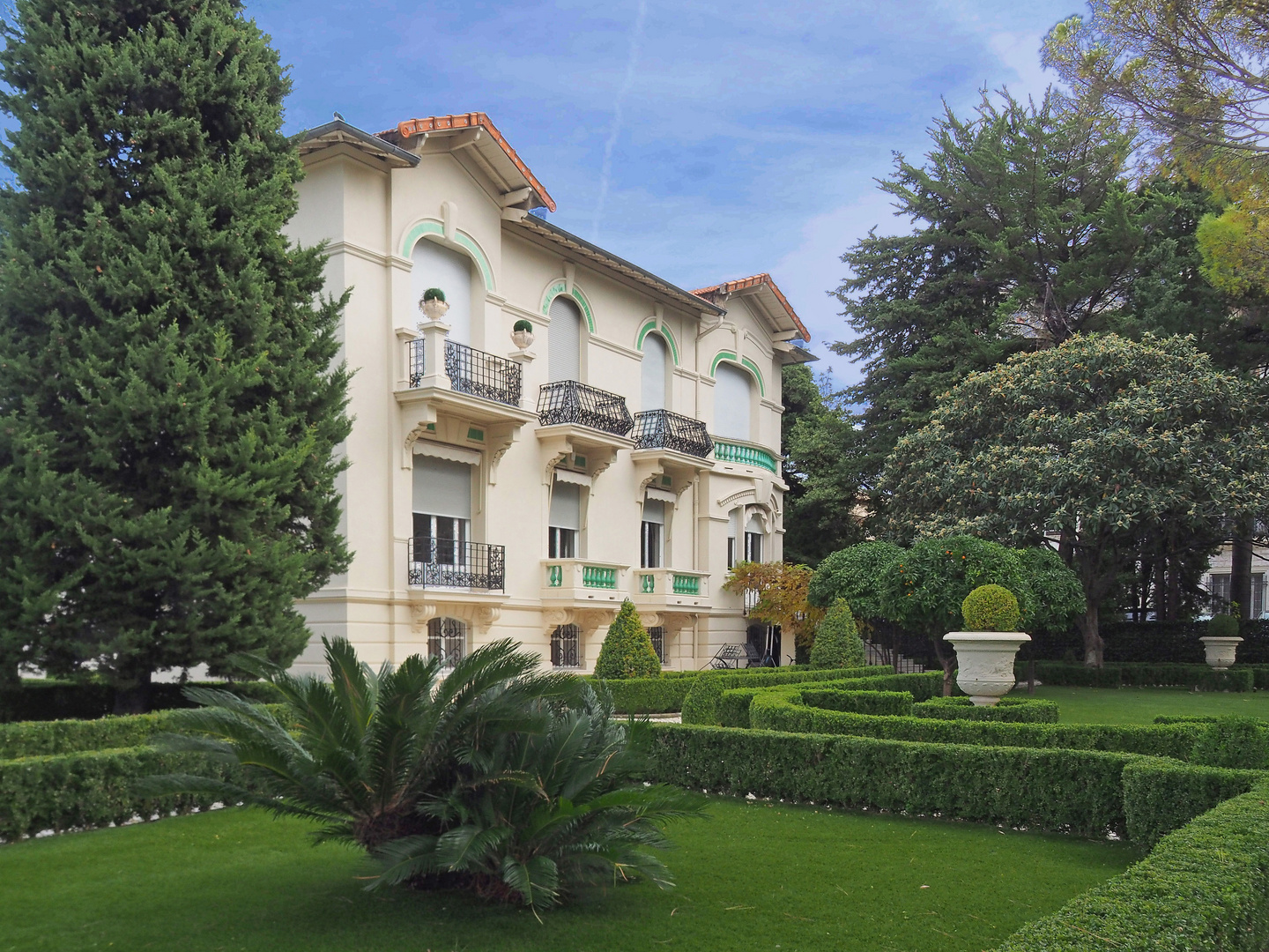 Le jardin d’une villa