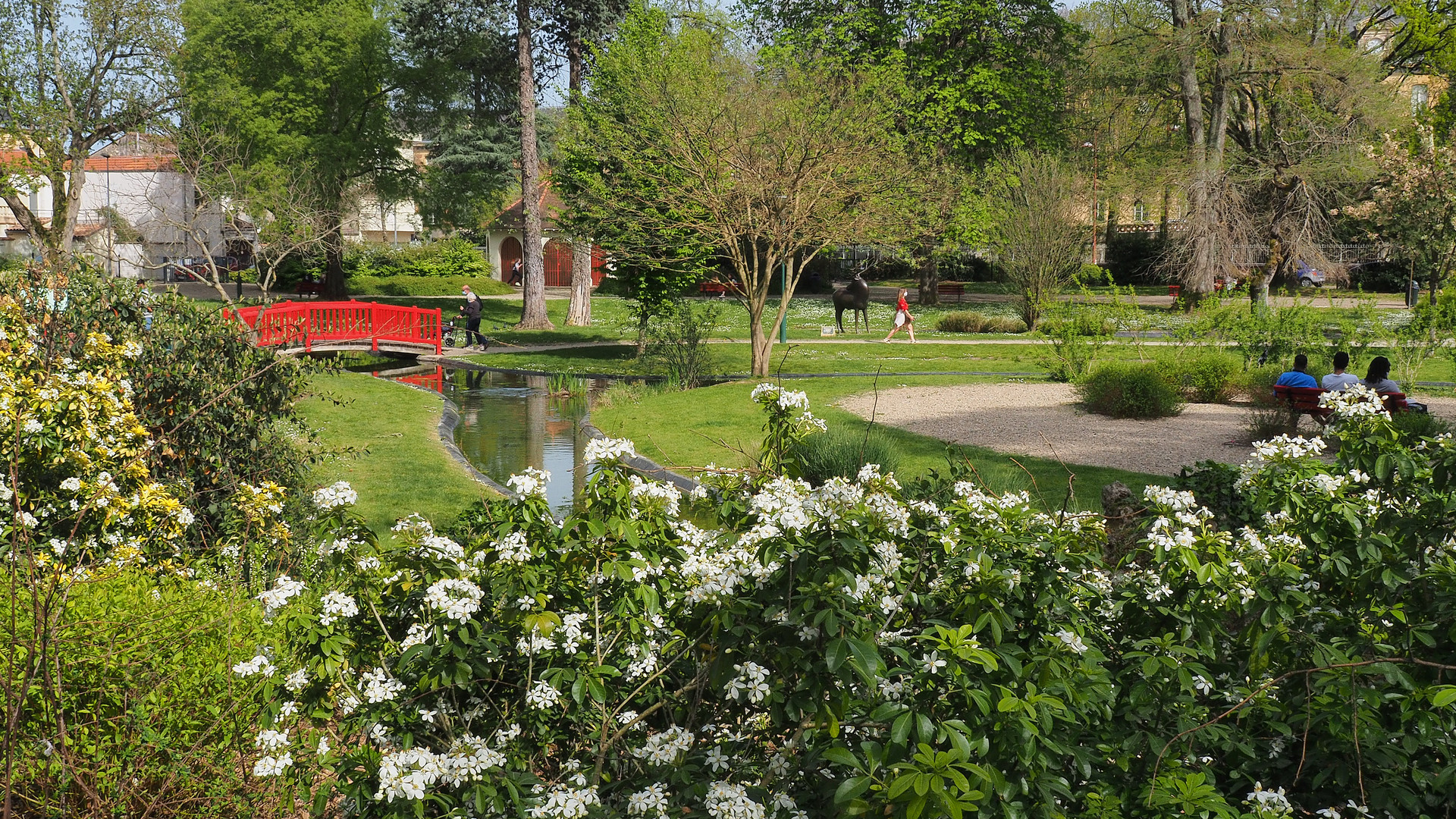 Le Jardin Jayan au printemps  -  Agen