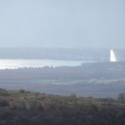 Le jet d'eau de Genève depuis Vesancy