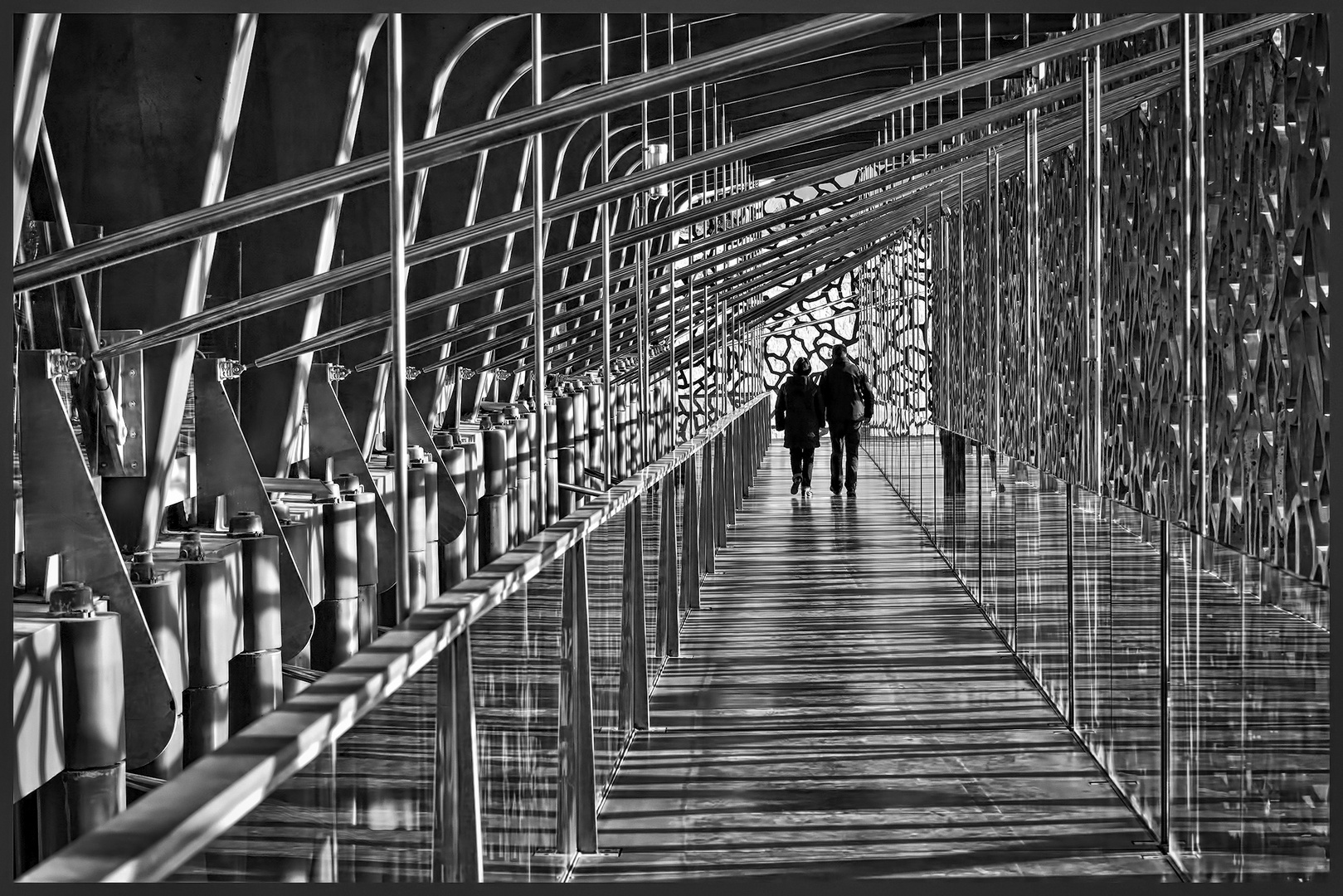 Le jeu de la lumière naturelle au Mucem.