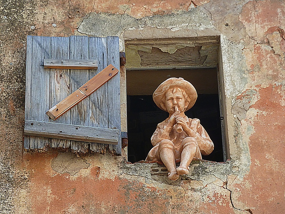 Le joueur de pipo à Gourdon !