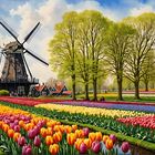 Le Keukenhof aux Pays-Bas - Der Keukenhof in den Niederlanden