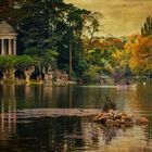 Le kiosque du  lac Daumesnil .