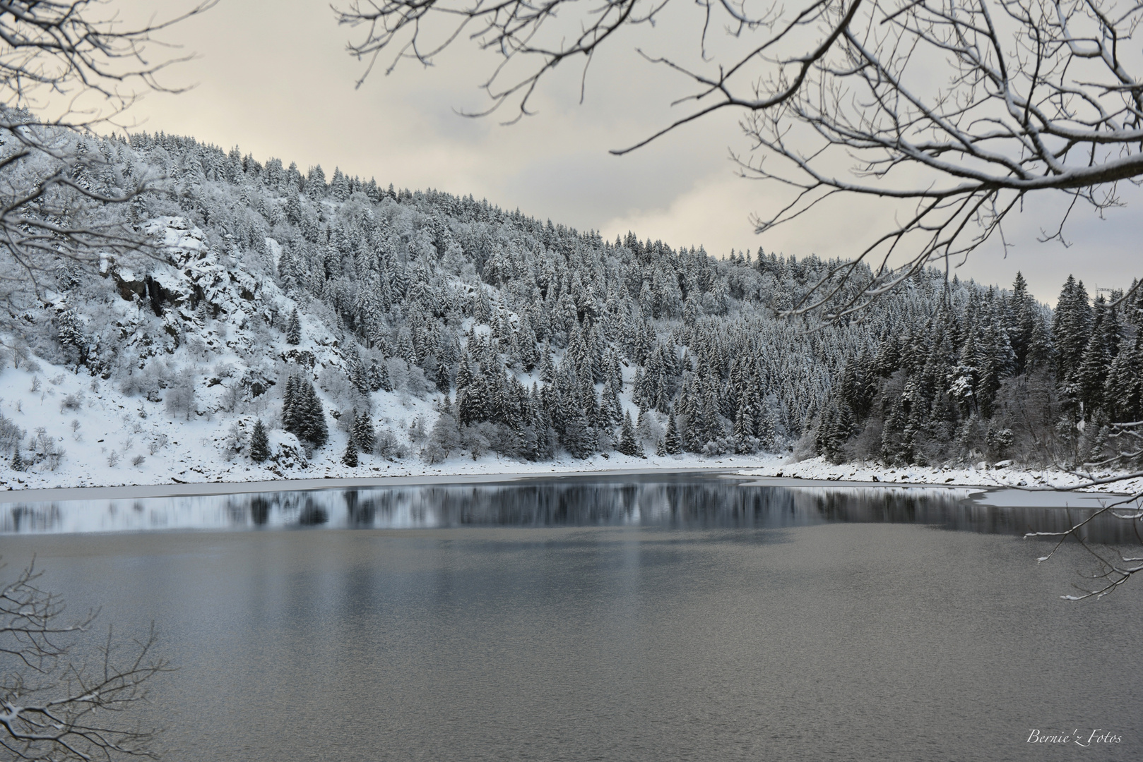 Le lac blanc en noir