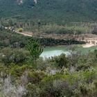 Le lac de Grenouillet dans l'Estérel