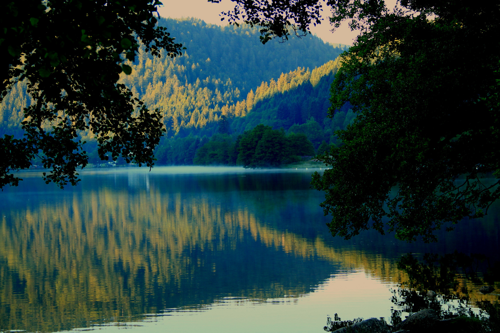 le lac de Longemer se réveille