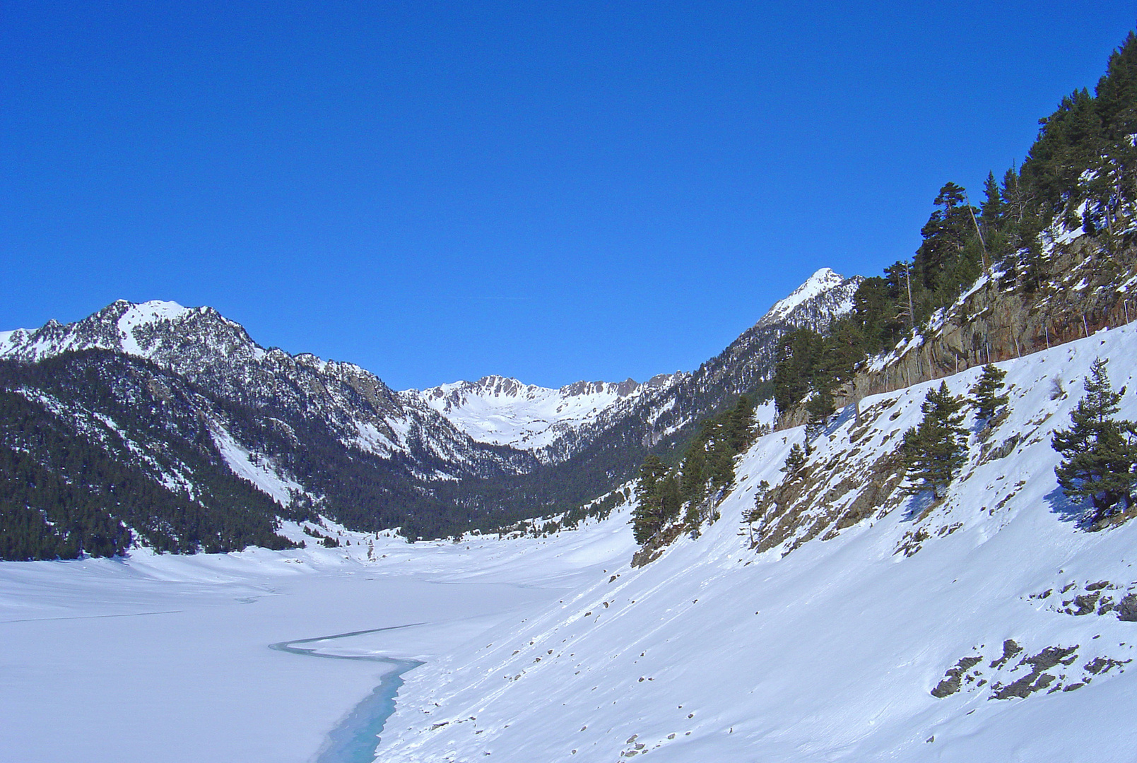 Le Lac de l’Oule en hiver