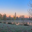 Le lac de Mauvezin à l’aube 