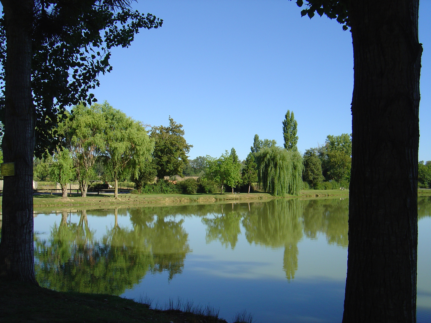 Le lac de Mauvezin en été