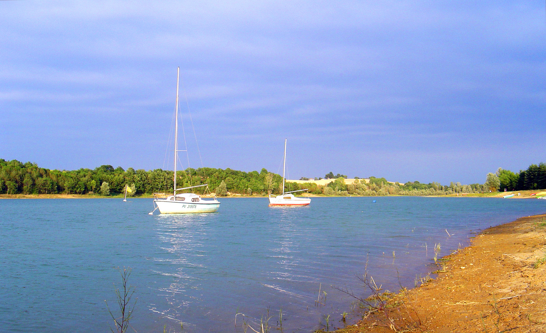 Le lac de retenue de St Cricq - Thoux (Gers)