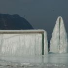 Le Lac du Bourget sous la glace