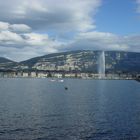 Le Lac Léman, le Jet d'Eau et la Montagne