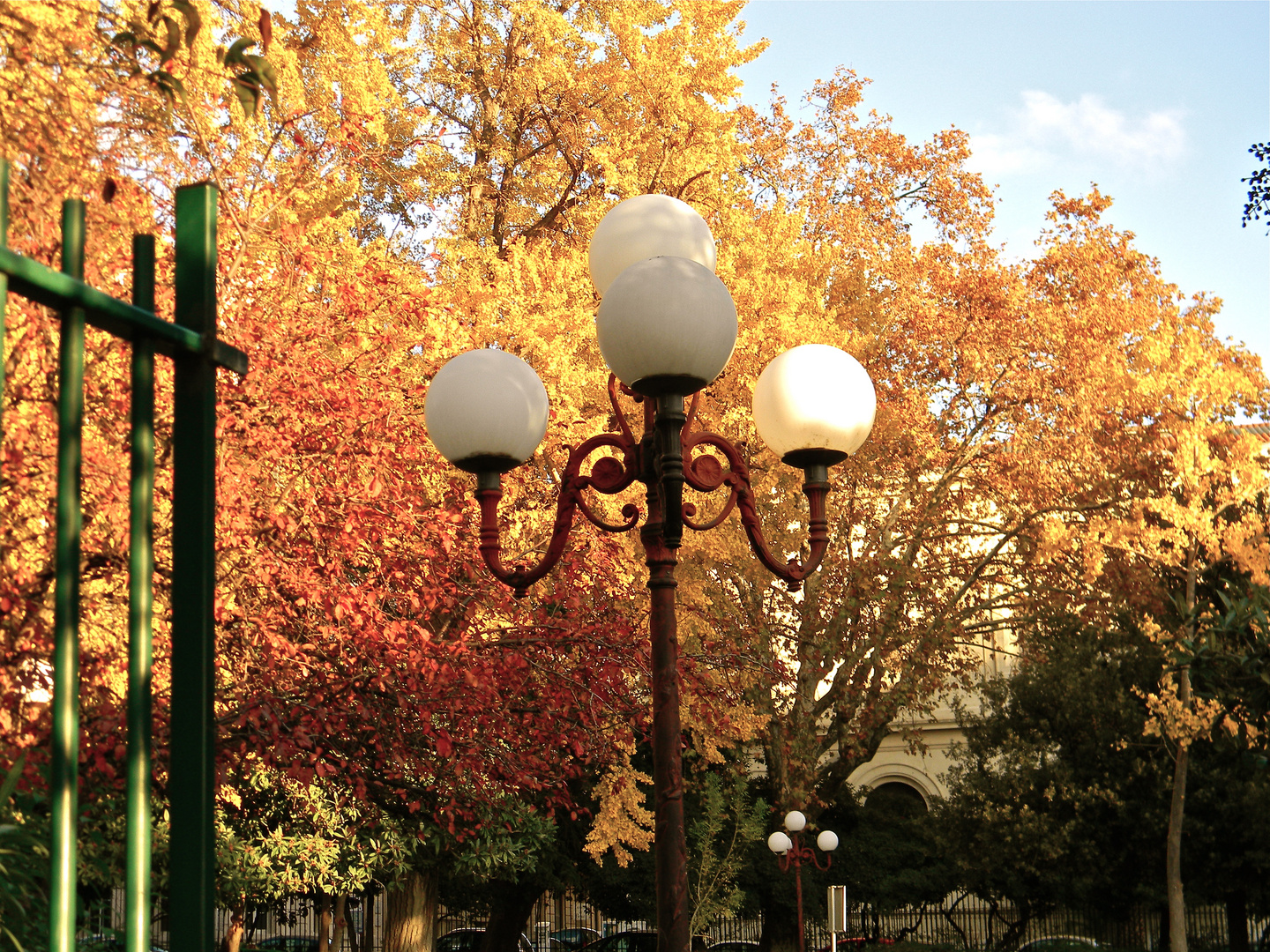 Le lampadaire éclairé