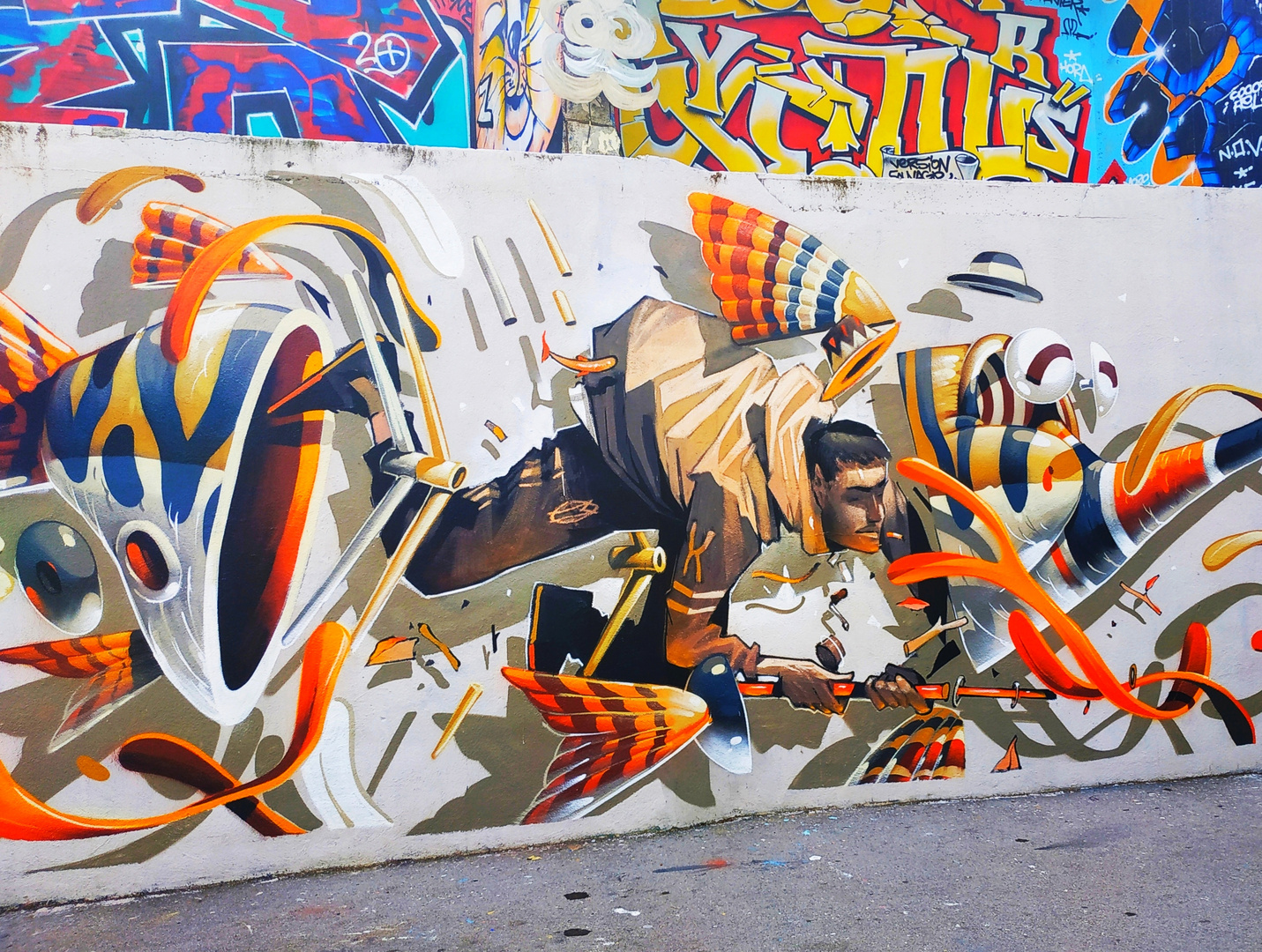 Le long graff