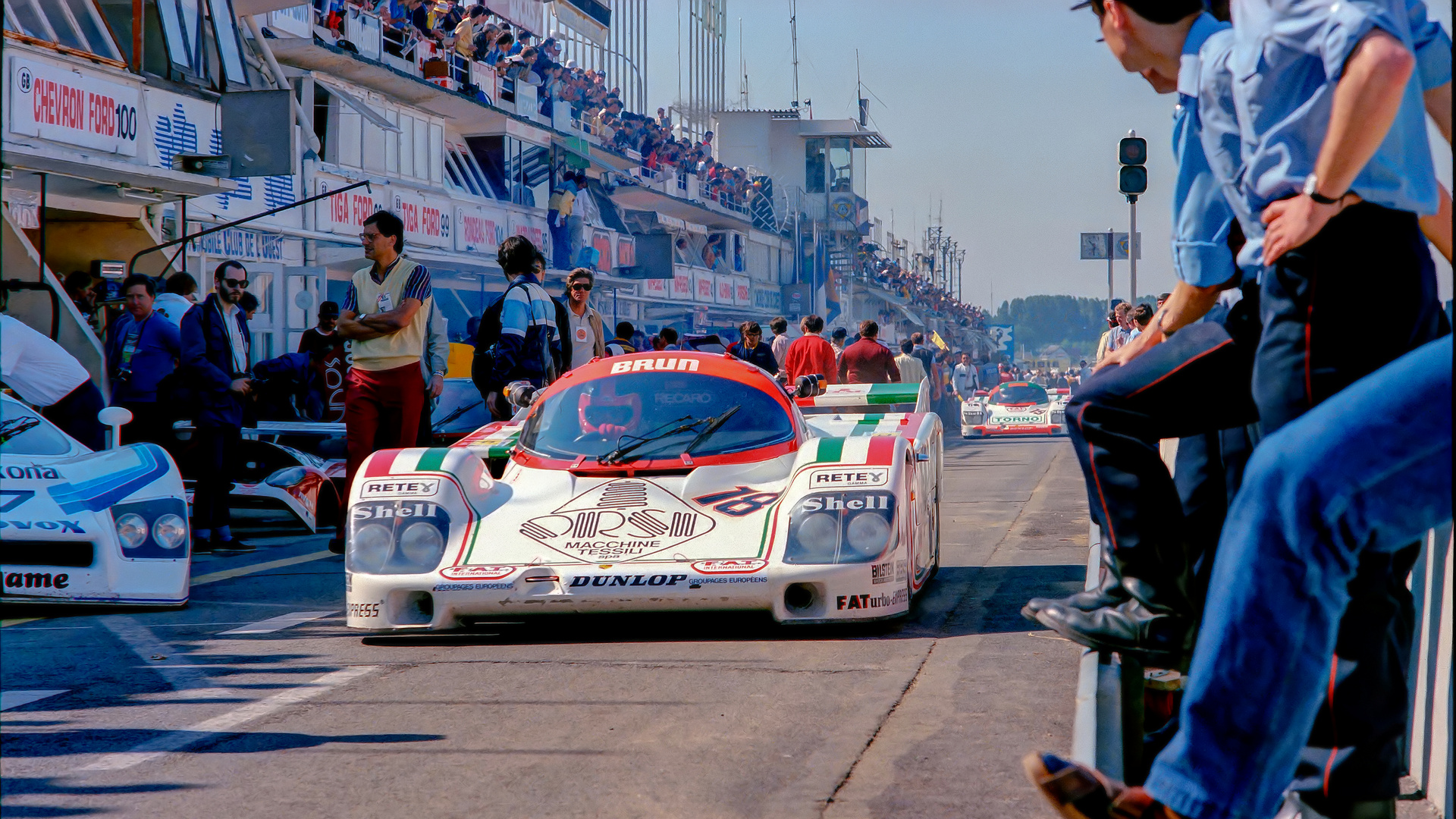 Le Mans 1985 - Boxengasse